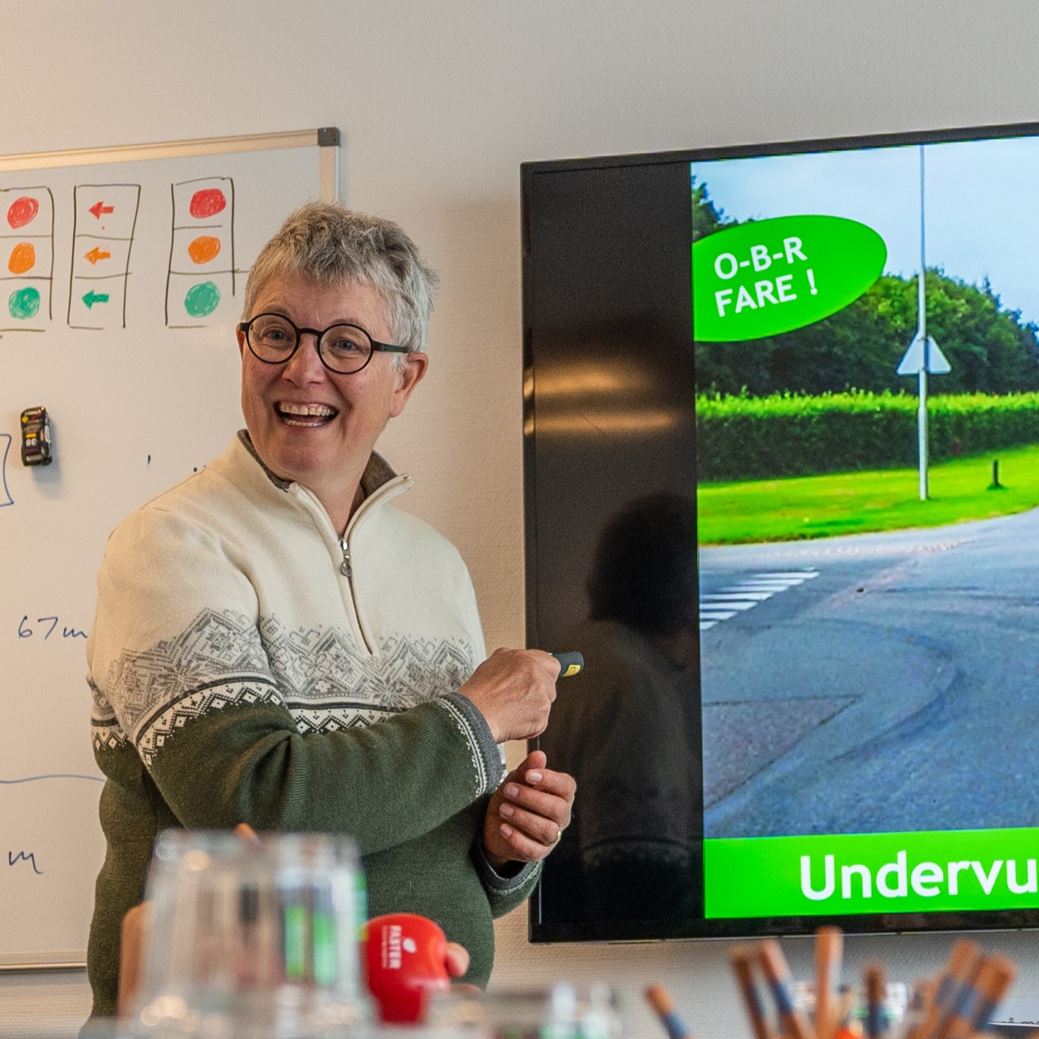 Teoriundervisning med digital skærm hos Libbers Køreskole